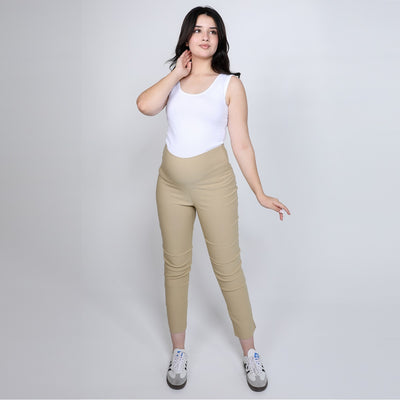 Beige Nicky Capri Pant