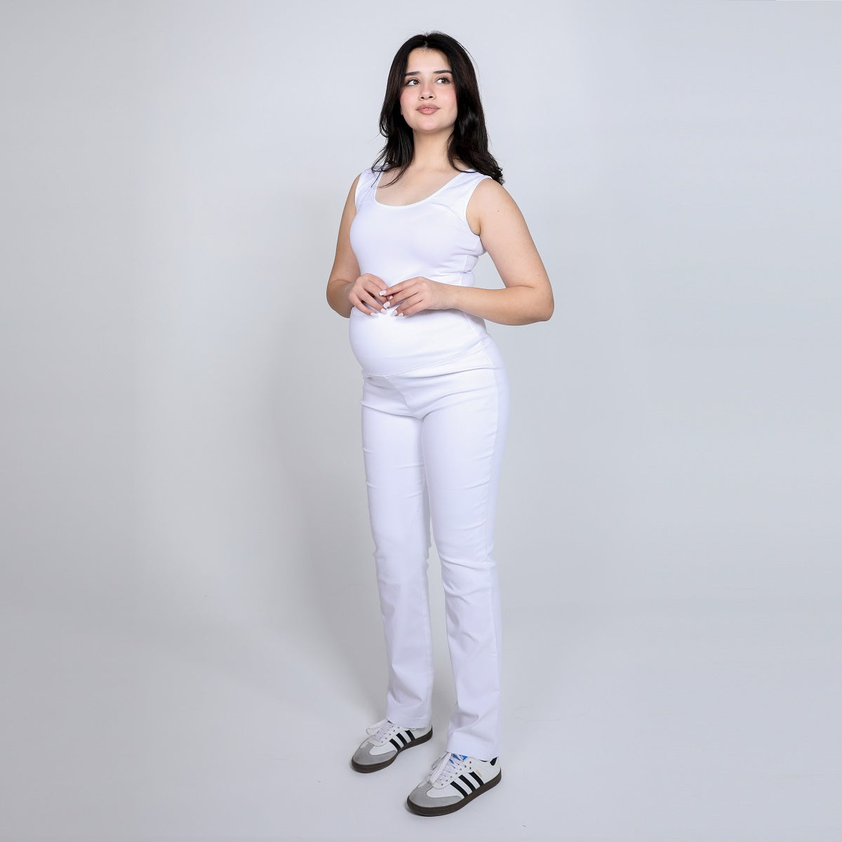 White Jimmy Straight Leg Pant