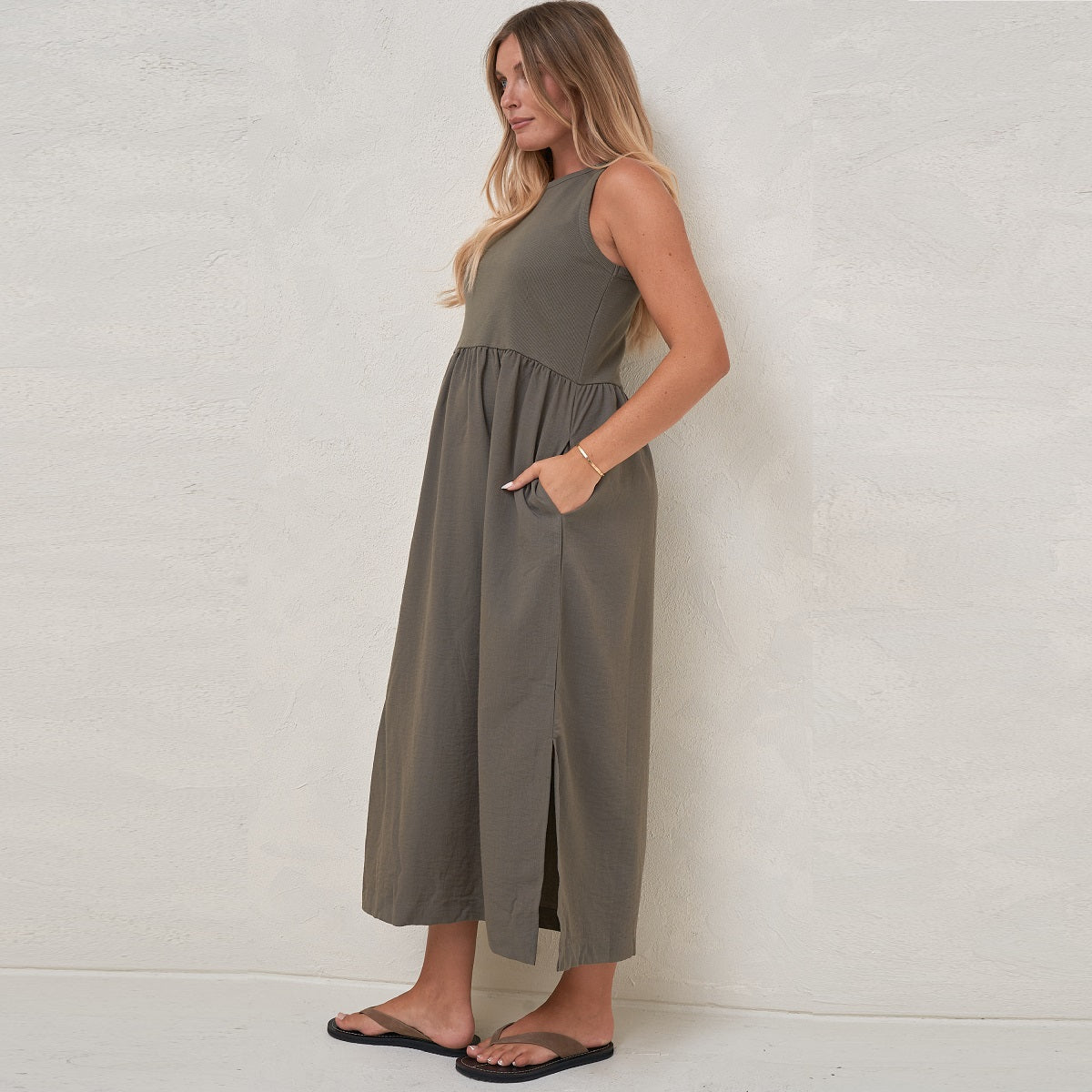 Pine Serenade Midi Dress