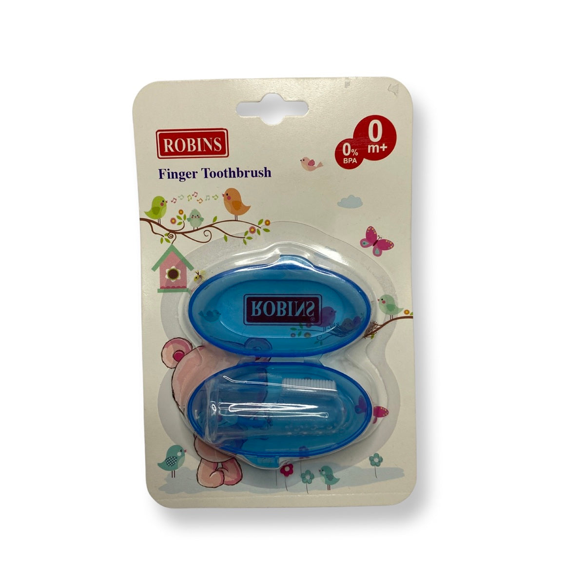 ROBINS Blue Finger Toothbrush