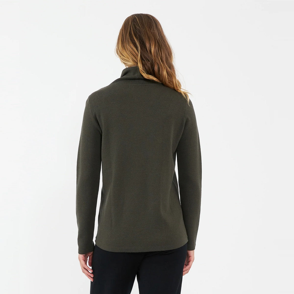 Khaki Cassie Cross Over Nursing Knit