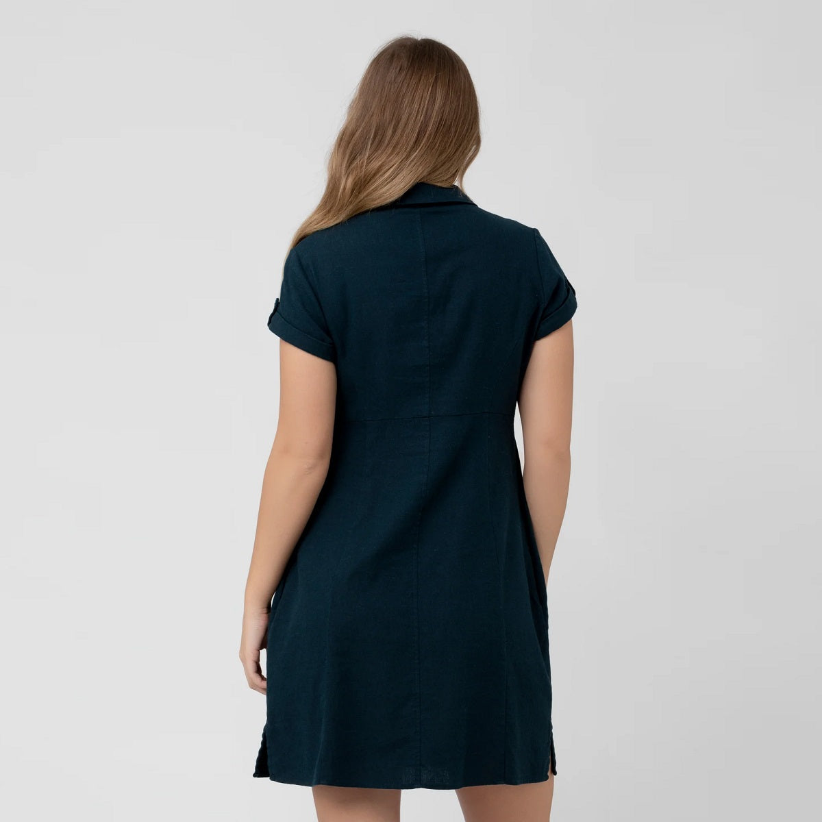 Biro Colette Tie Up Linen Dress