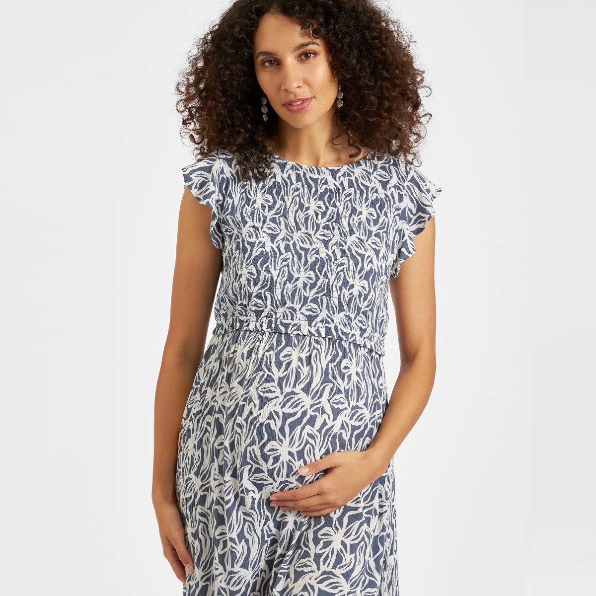 Washed Indigo Edie Nursing Dress