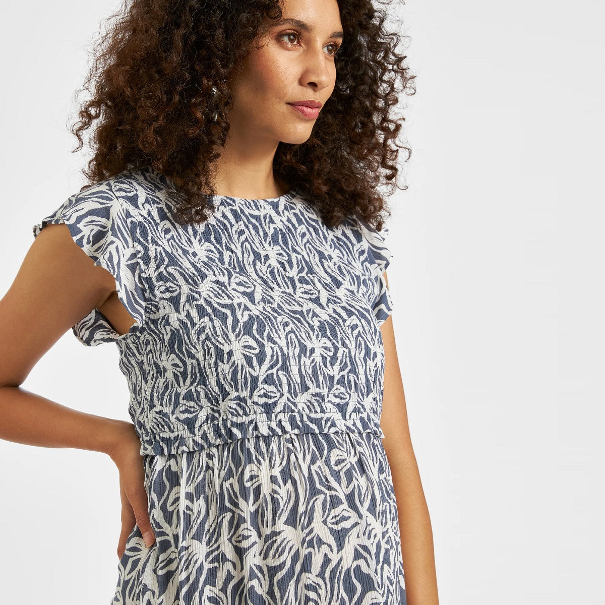 Washed Indigo Edie Nursing Dress