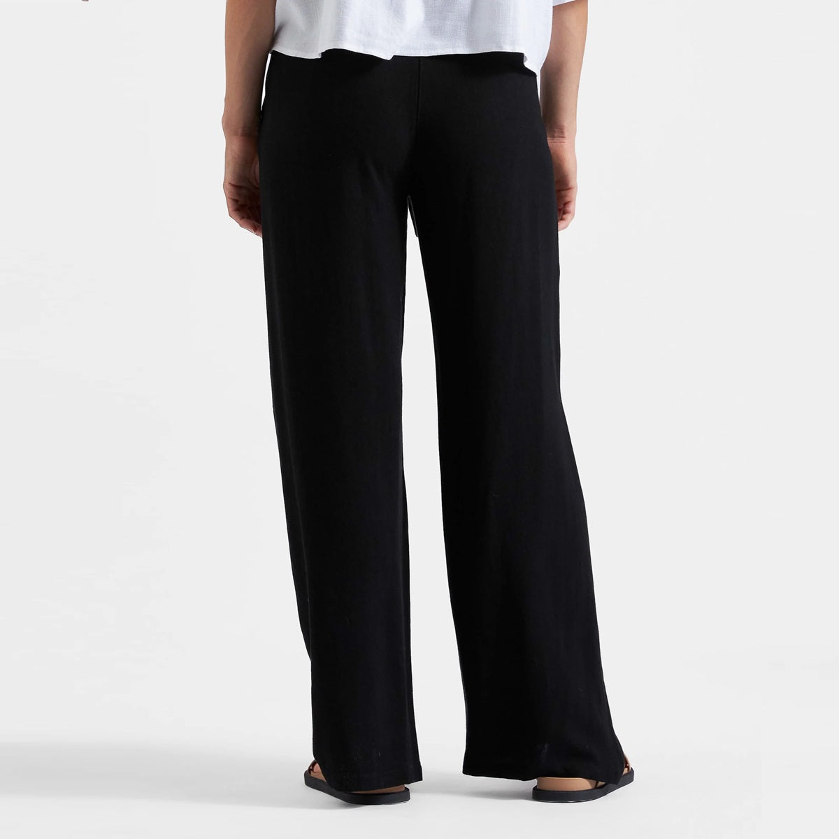 Black Marlow Shirred Pant