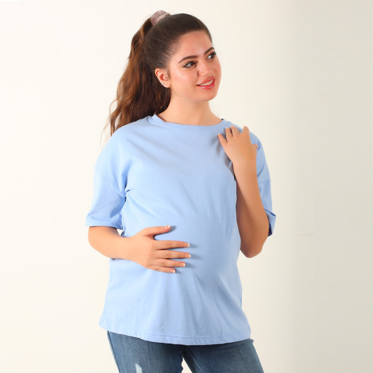 MamaHeart Blue Short Sleeve Tee