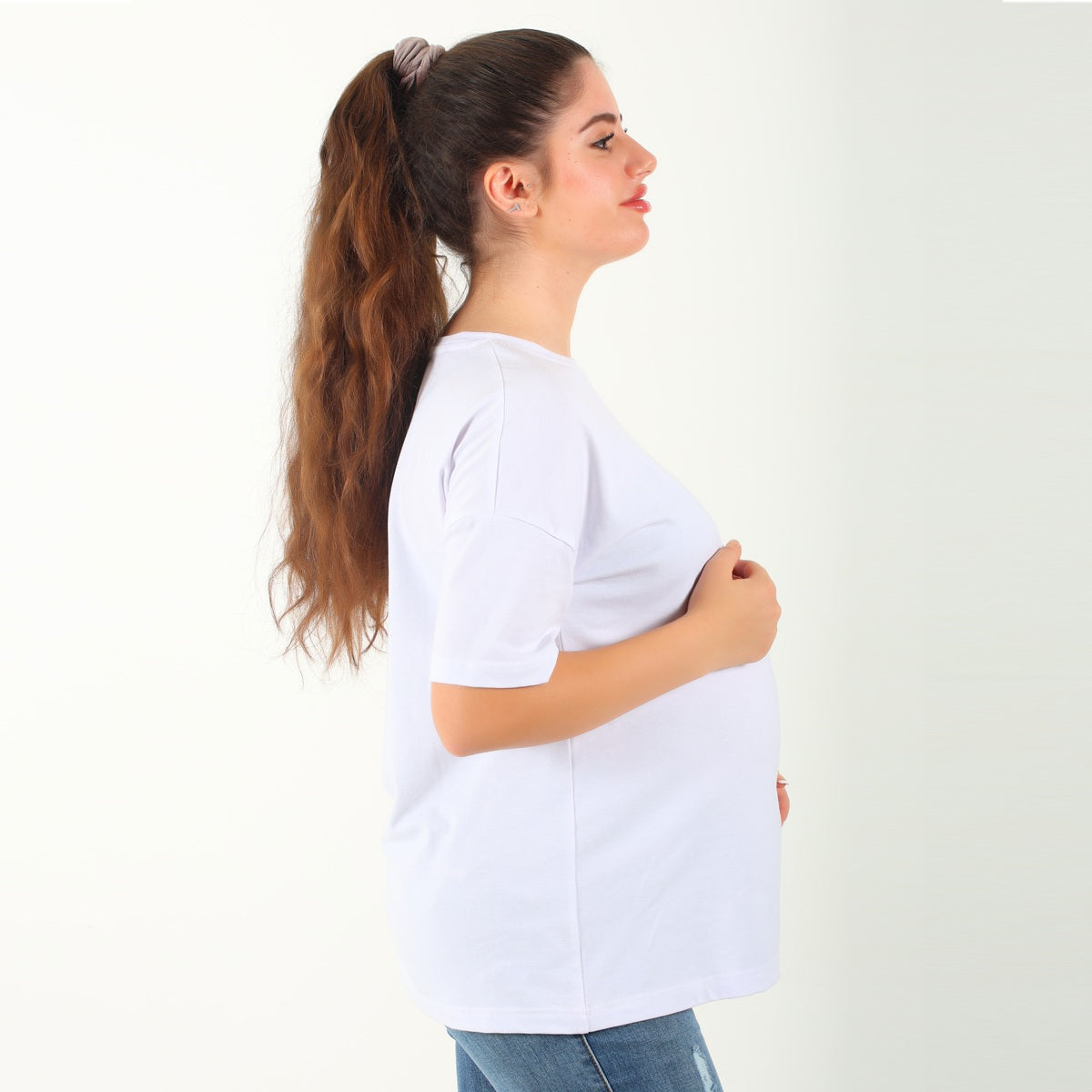 MamaHeart White Short Sleeve Tee