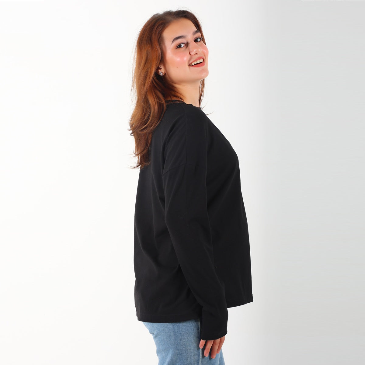 MamaHeart Black Long Sleeve Tee