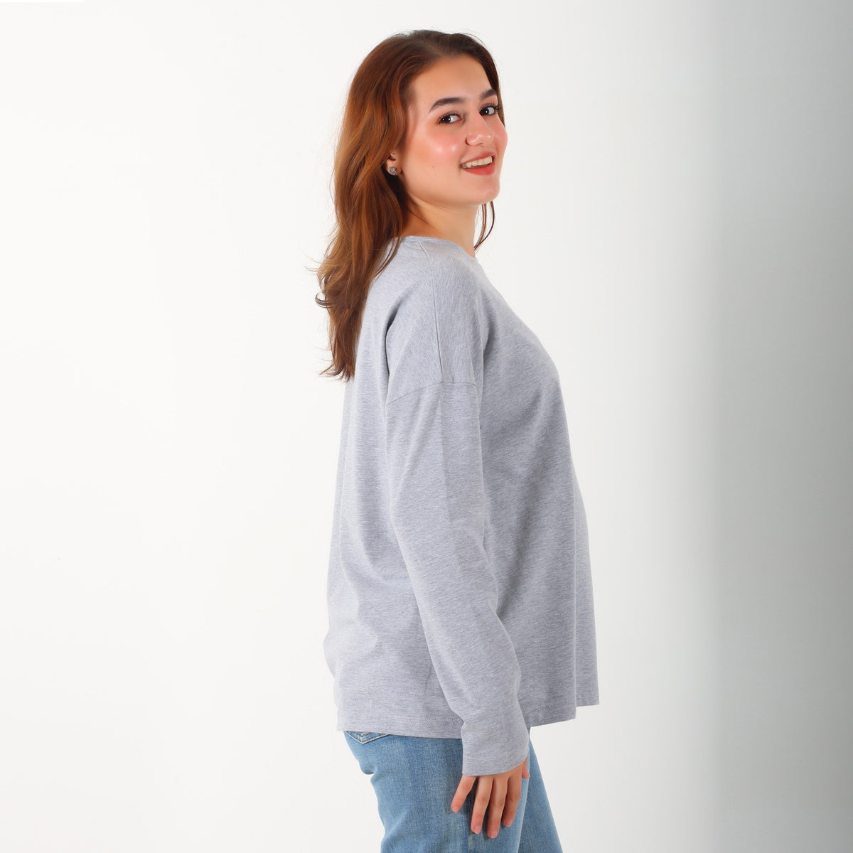 MamaHeart Gray Long Sleeve Tee