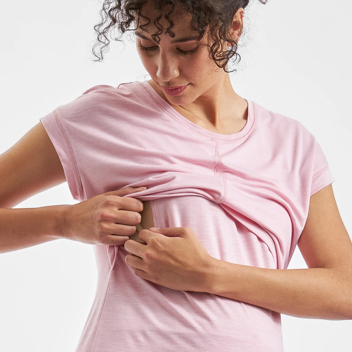 Dusty Pink Dreamy Nursing Tee & Short