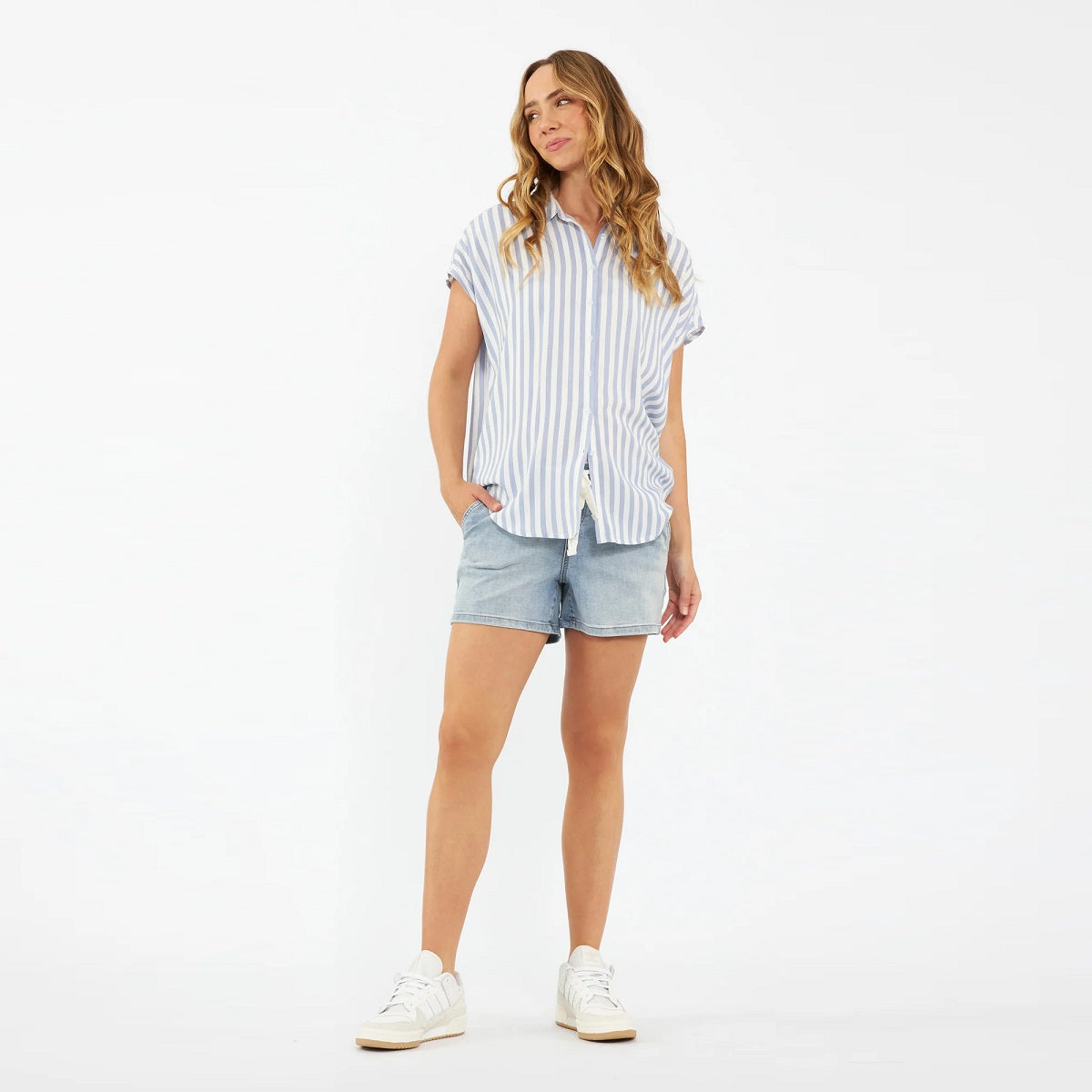 Blue Quinn Relaxed Shirt