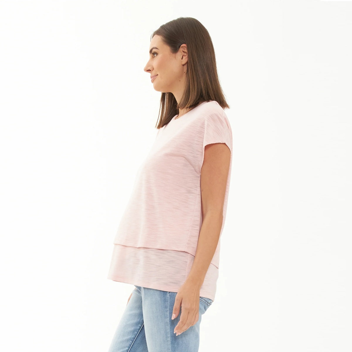 Soft Pink Jazmin Nursing Tee