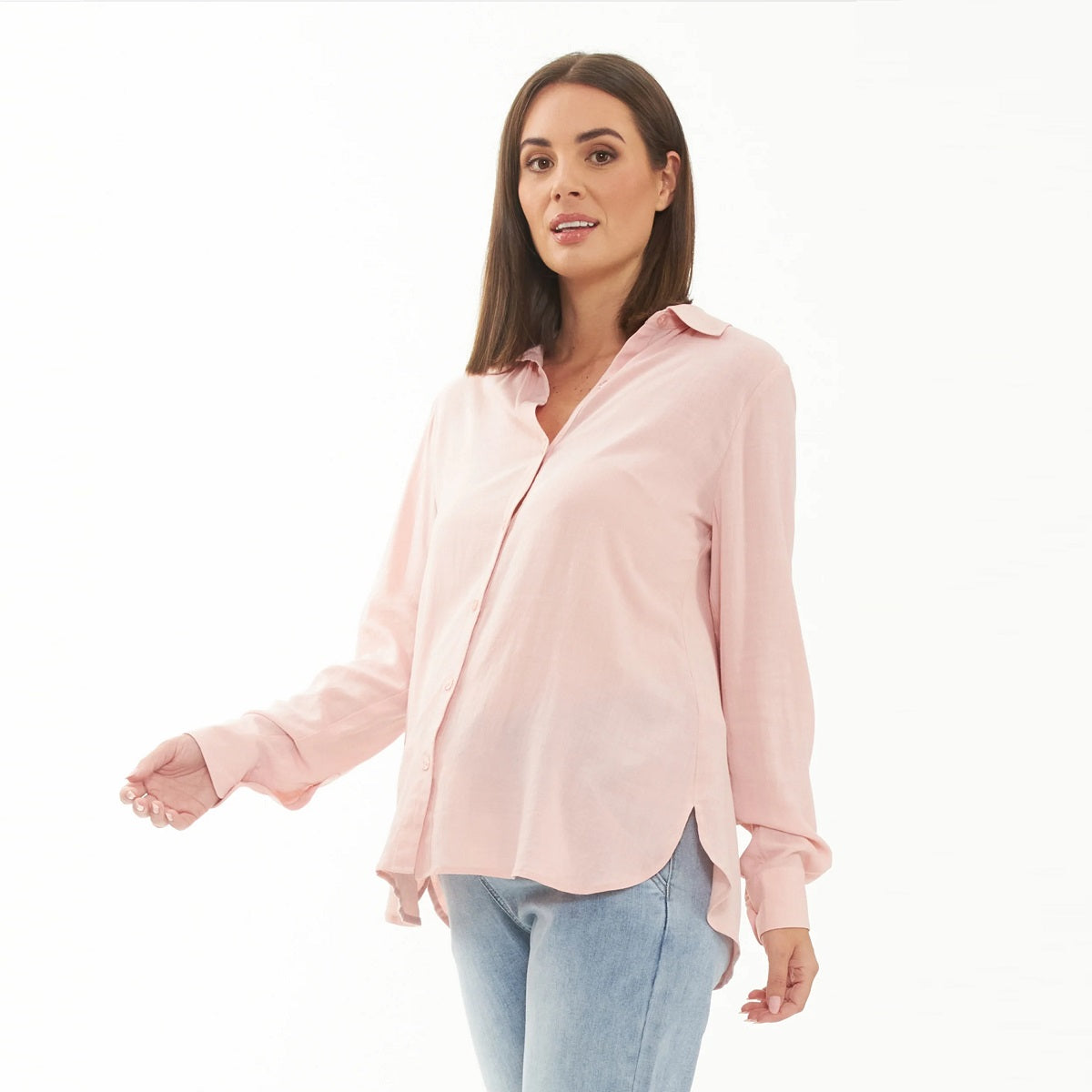 Soft Pink Clara Relaxed Shirt