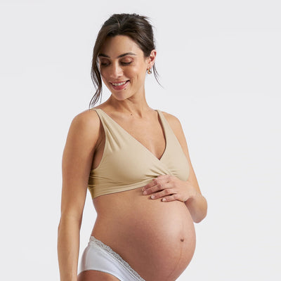 Natural Seamless Nursing Bralette