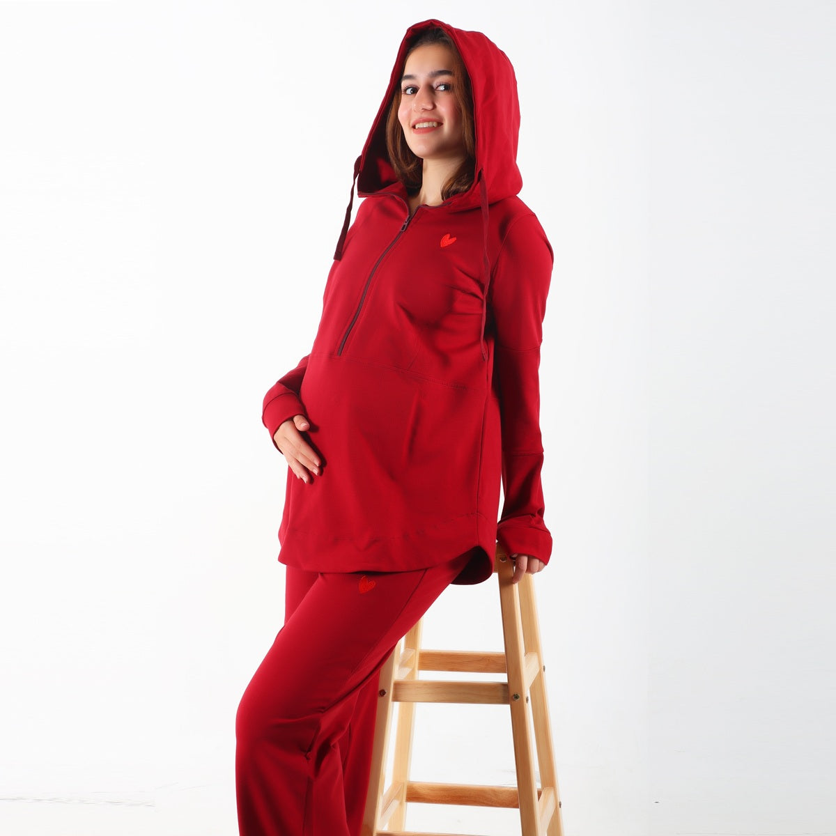 Mama's Maroon Maternity Tracksuit