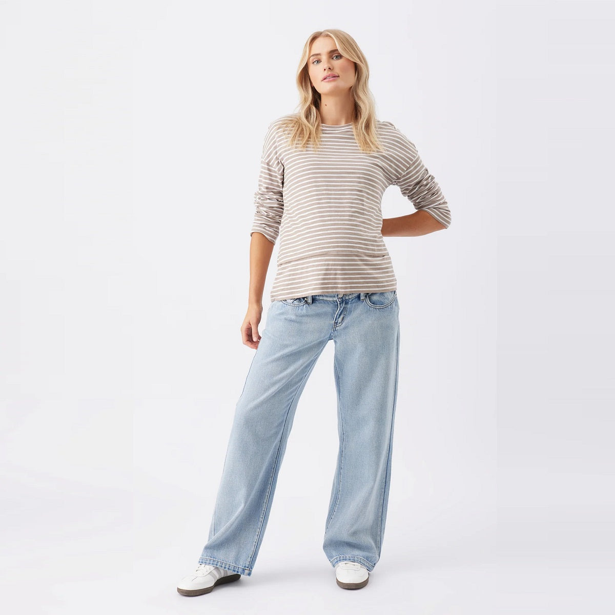 Taupe Claudette Nursing Top