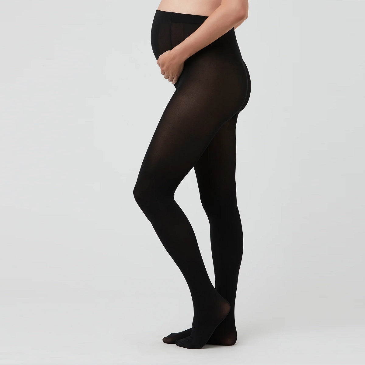 Black Opaque Maternity Tights