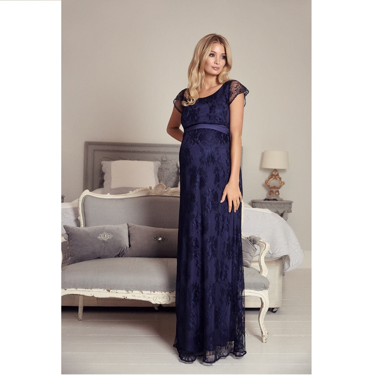 April Lace Gown Become a Mom Boutique April Lace Gown Become a Mom Boutique