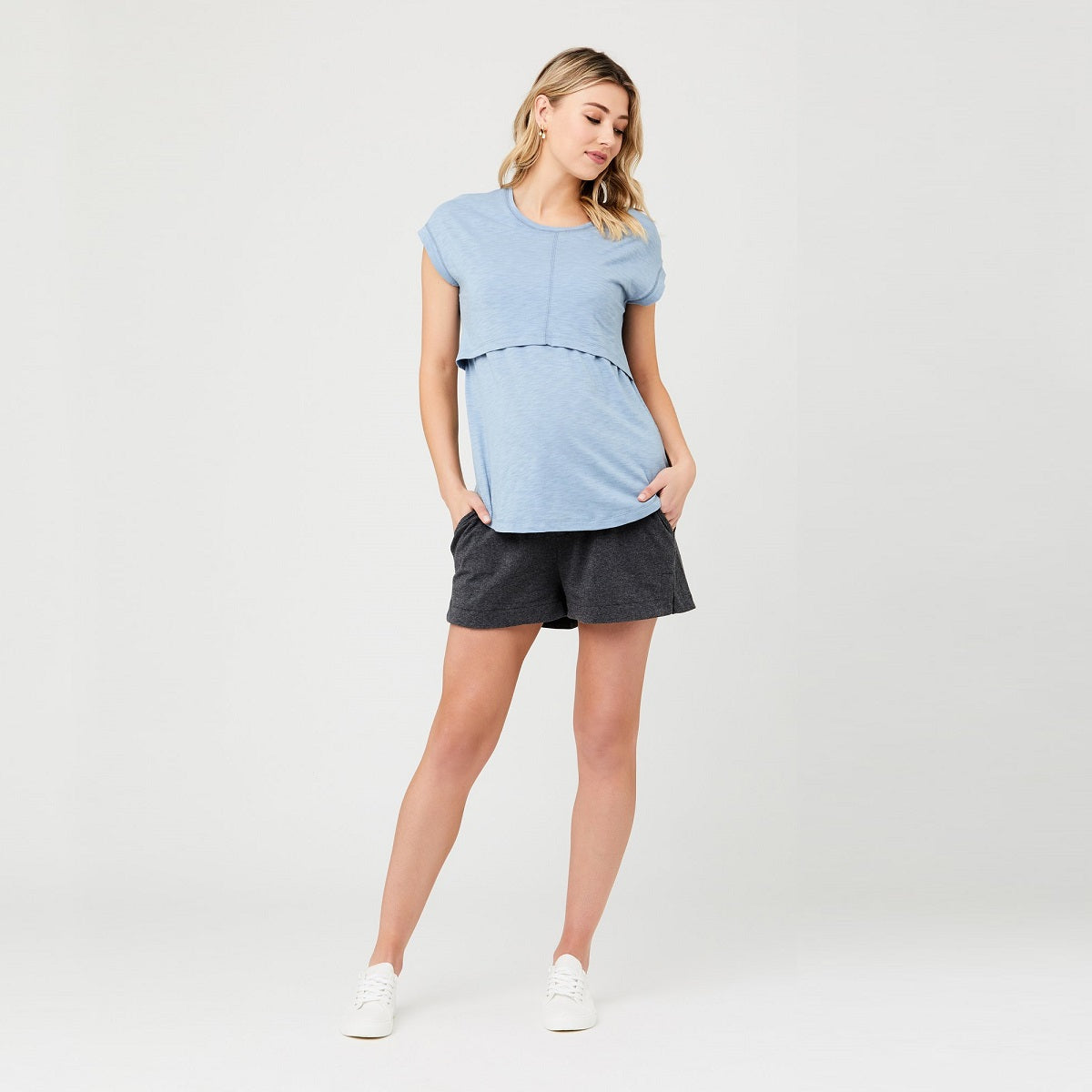 Charcoal Marle Organic Jersey Short