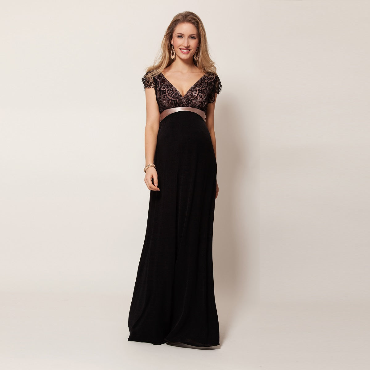 Black Rosa Gown Long
