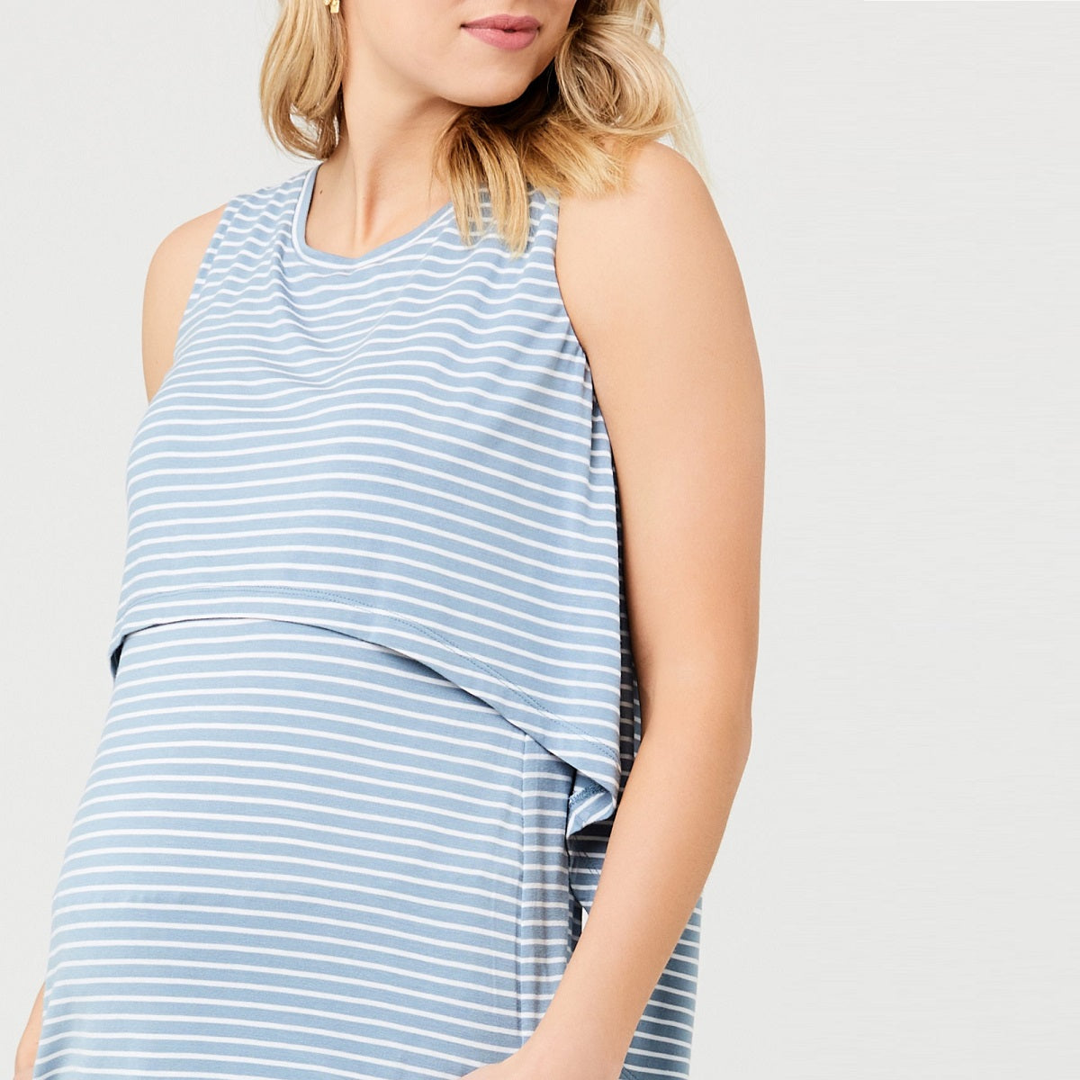 Petrol Stripe Swing Back Nursing Tank