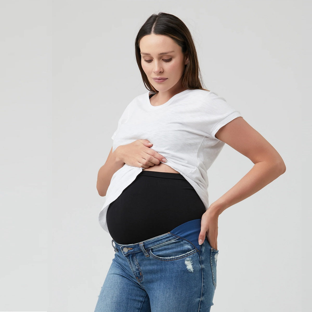 Black Seamless Tummy Band