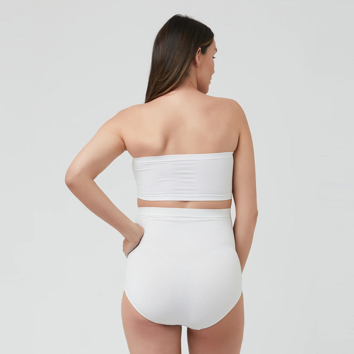 White Seamless Bandeau
