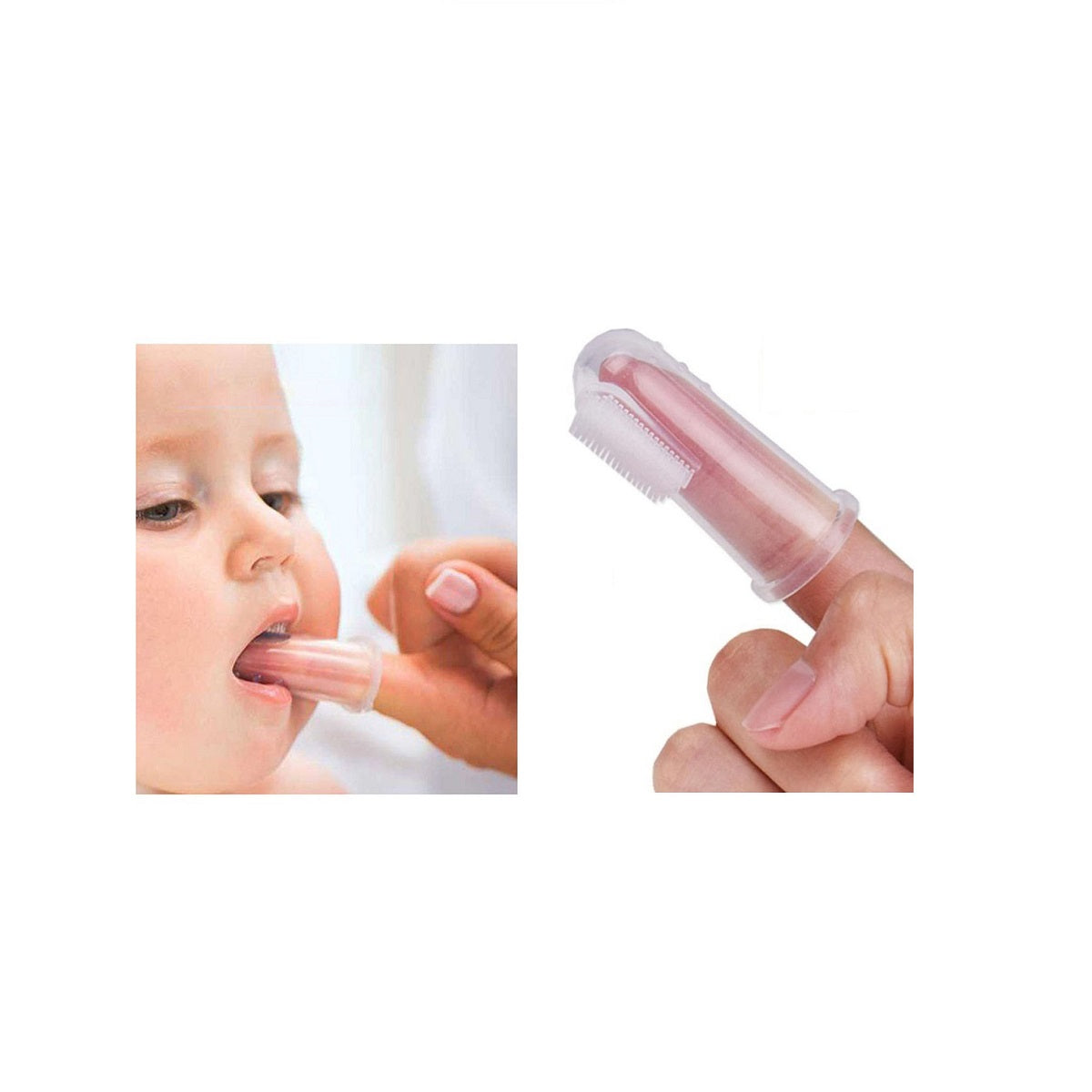 ROBINS Pink Finger Toothbrush