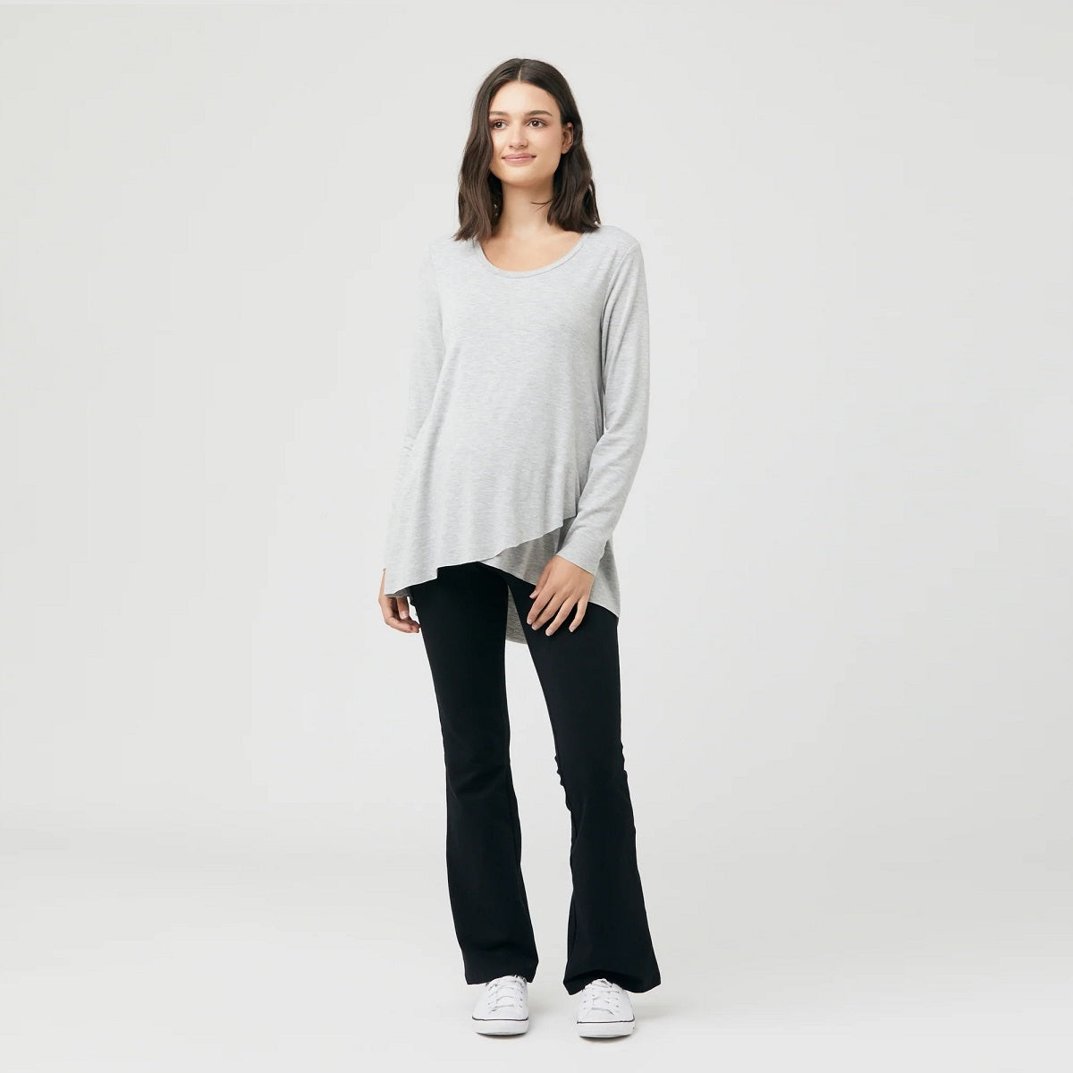 Silver Marle Raw Edge Nursing Top