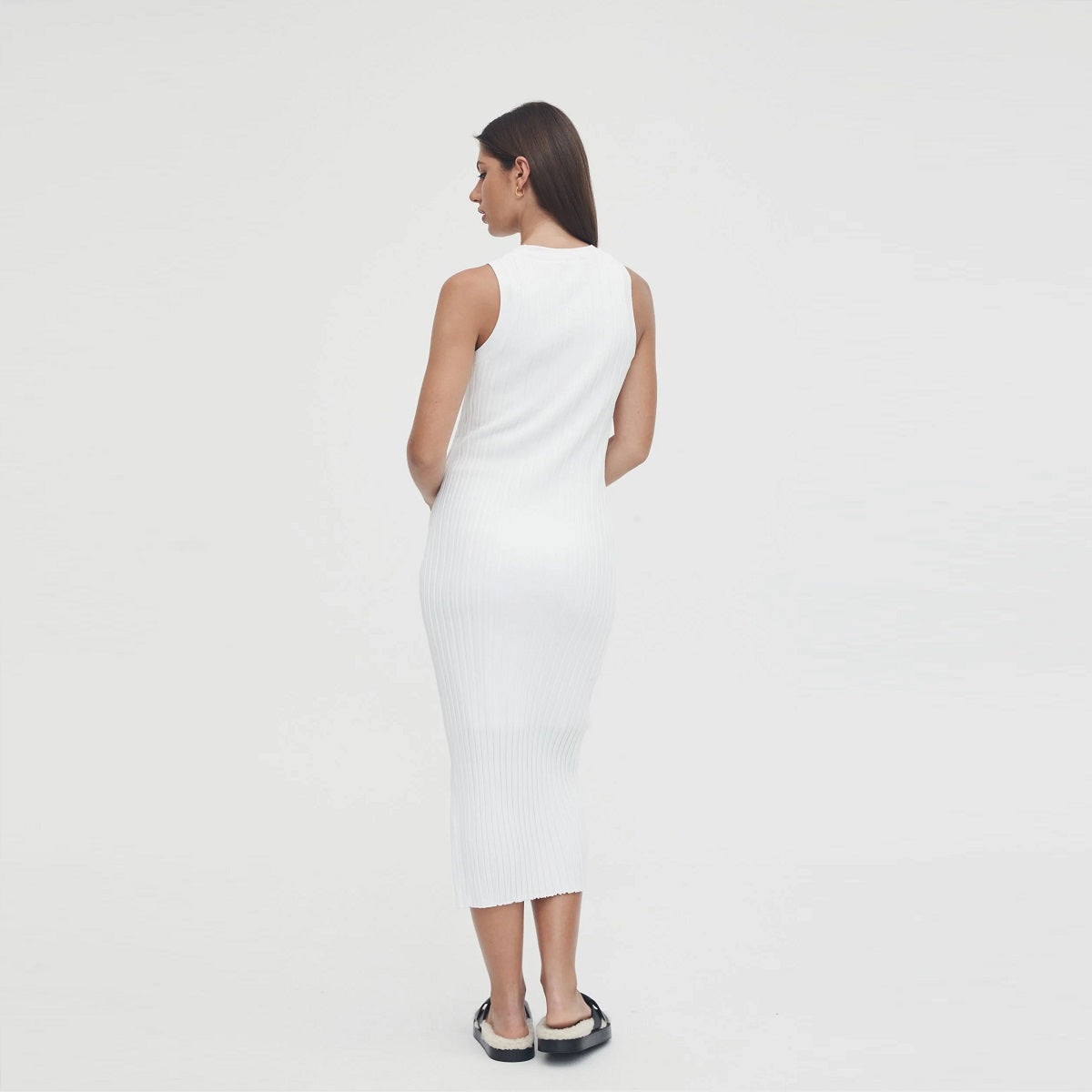 White Luxe Shift Dress