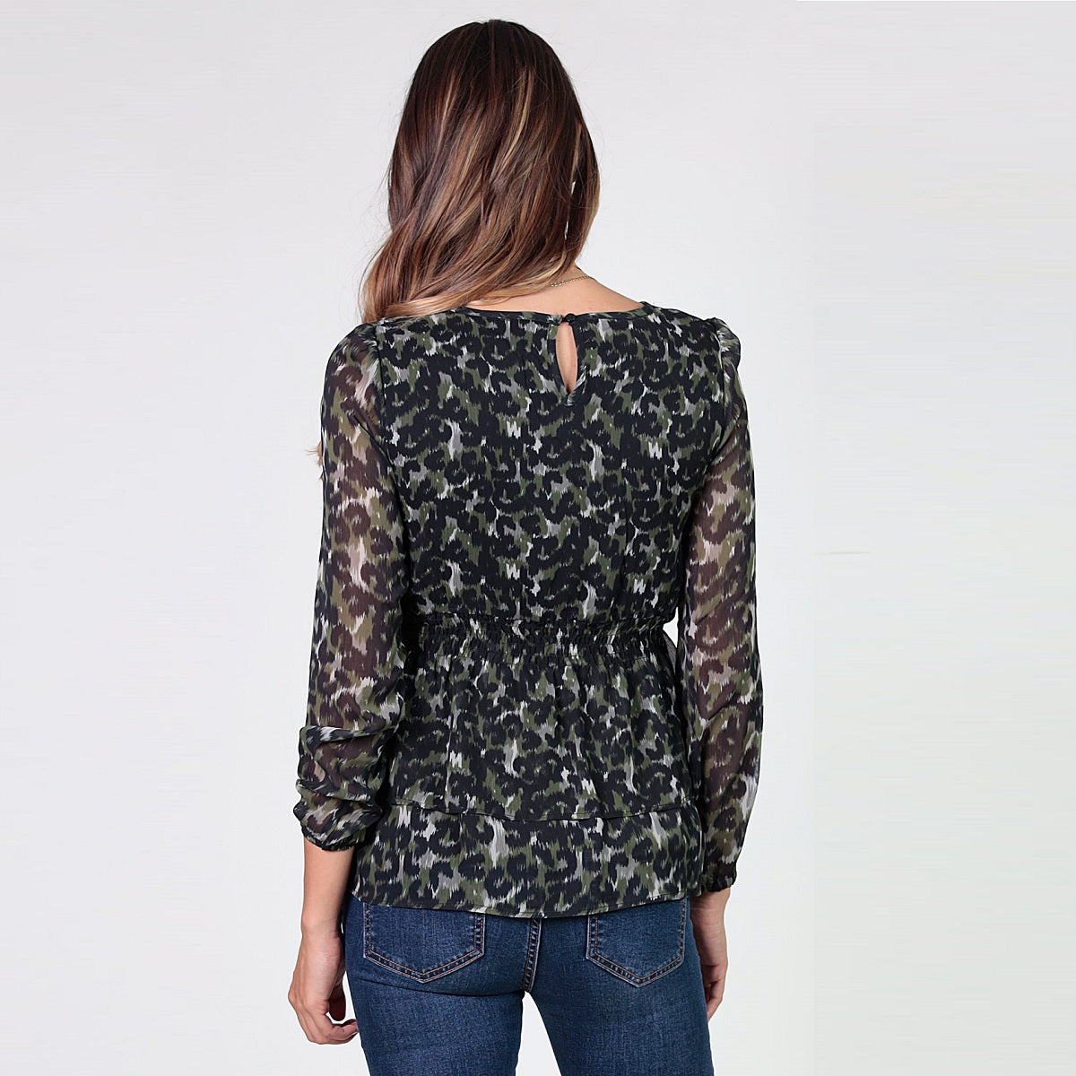 Kakhy Animal Print Blouse