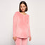 Pink Long sleeves Velor Pajama