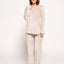 Grey Long sleeves Velor Pajama