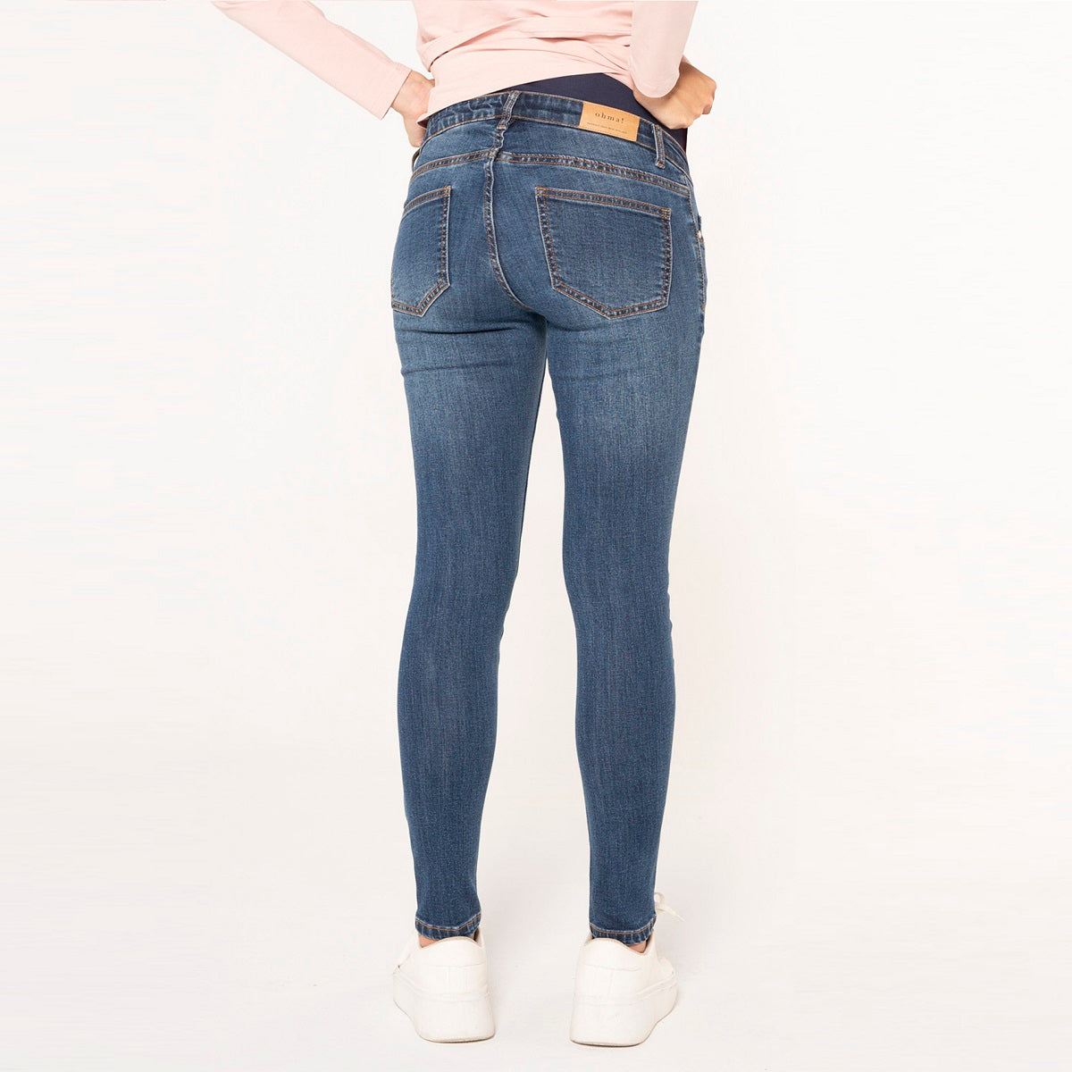 Dark indigo Maternity slim jeans