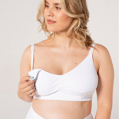 Ohma! White Seamless Bra