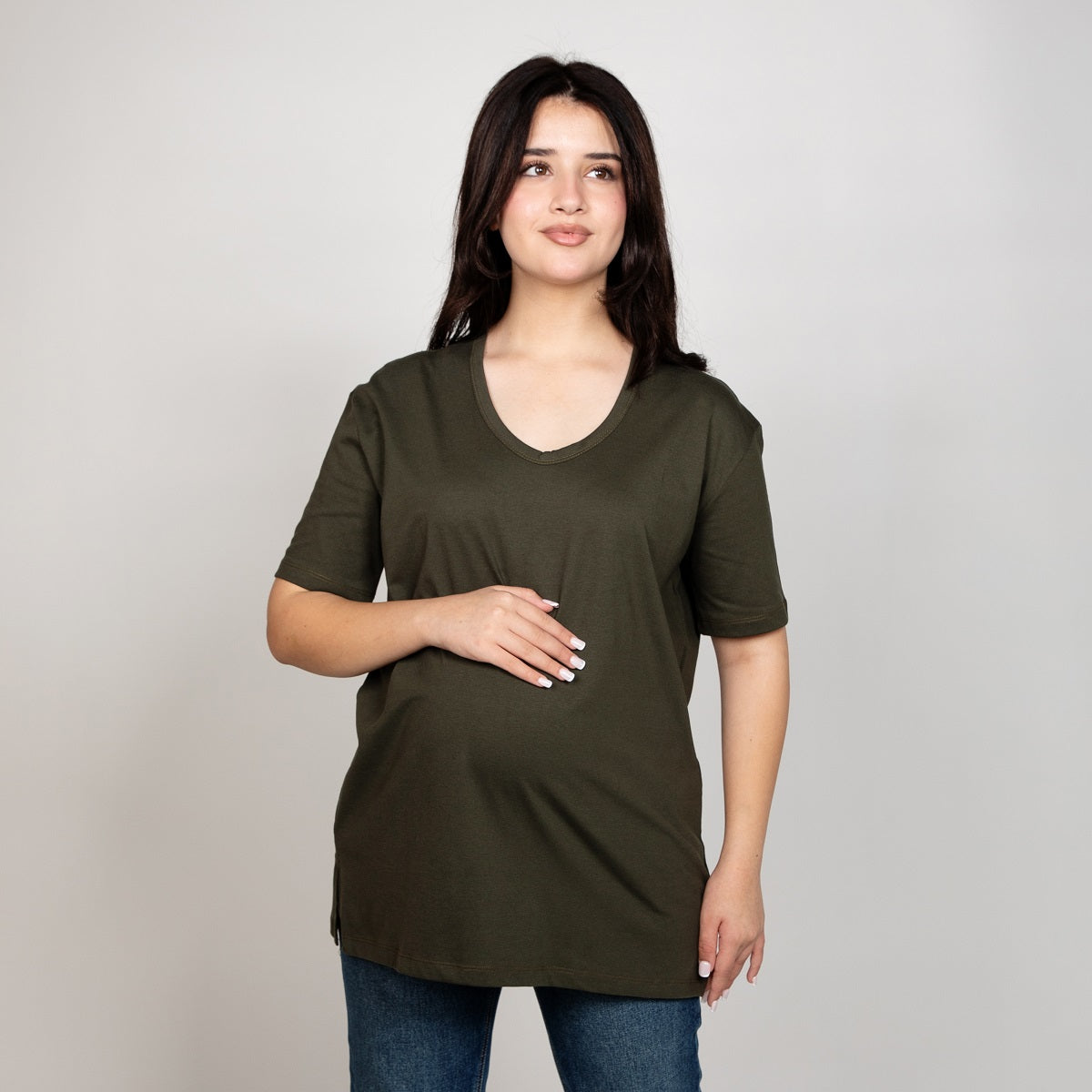 Olive Meeza Maternity T-Shirt