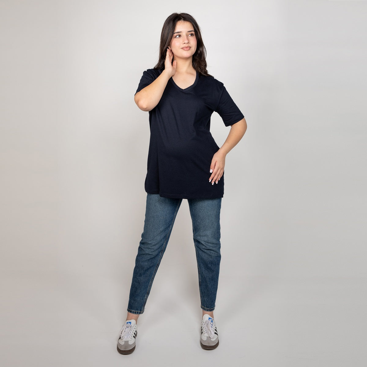 Navy Meeza Maternity T-Shirt