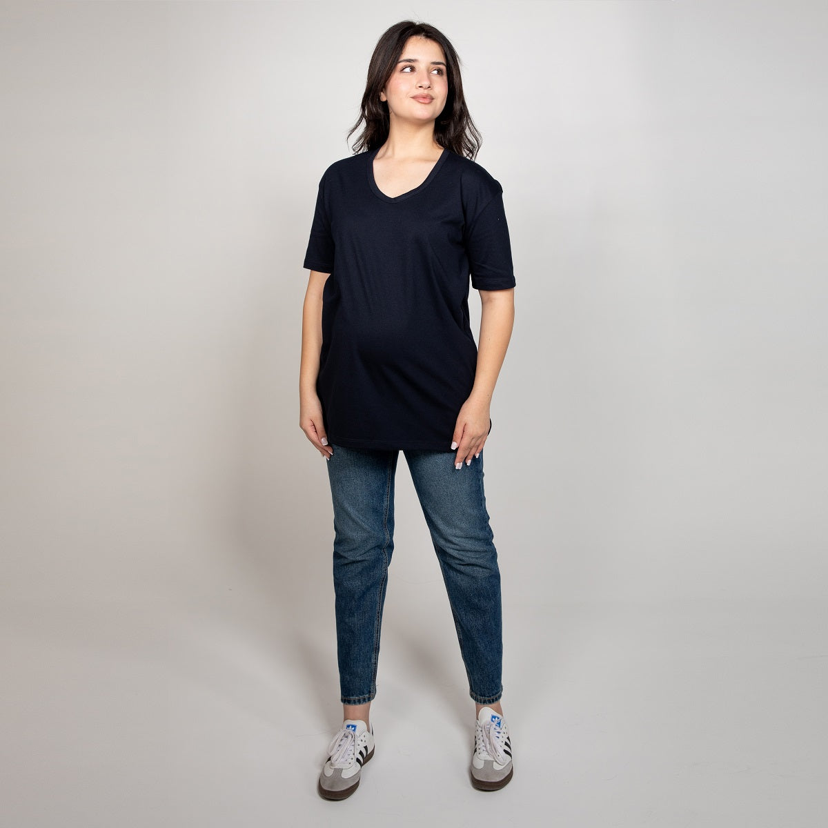 Navy Meeza Maternity T-Shirt