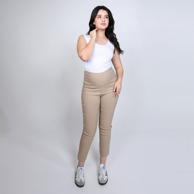 Beige Nicky Capri Pant