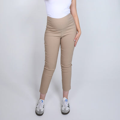 Beige Nicky Capri Pant