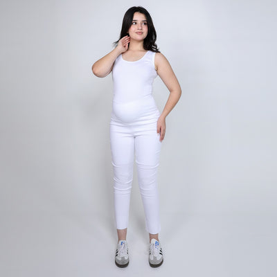 White Nicky Capri Pant