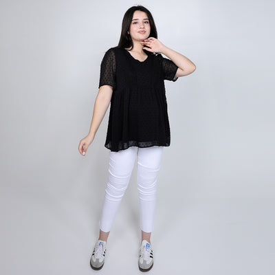 Black Plumetti Nursing Top