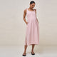 Blush Breeze Along Midi Dress