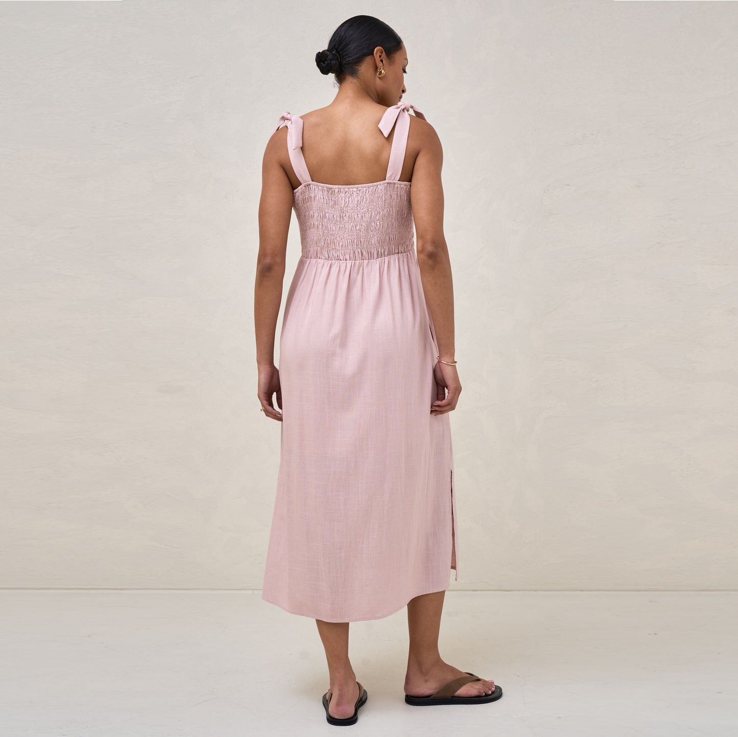 Blush Breeze Along Midi Dress