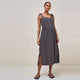 Slate Breeze Along Midi Dress