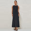 Black Calibration Nursing Column Dress
