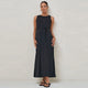 Black Calibration Nursing Column Dress