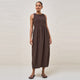 Chocolate Serenade Midi Dress