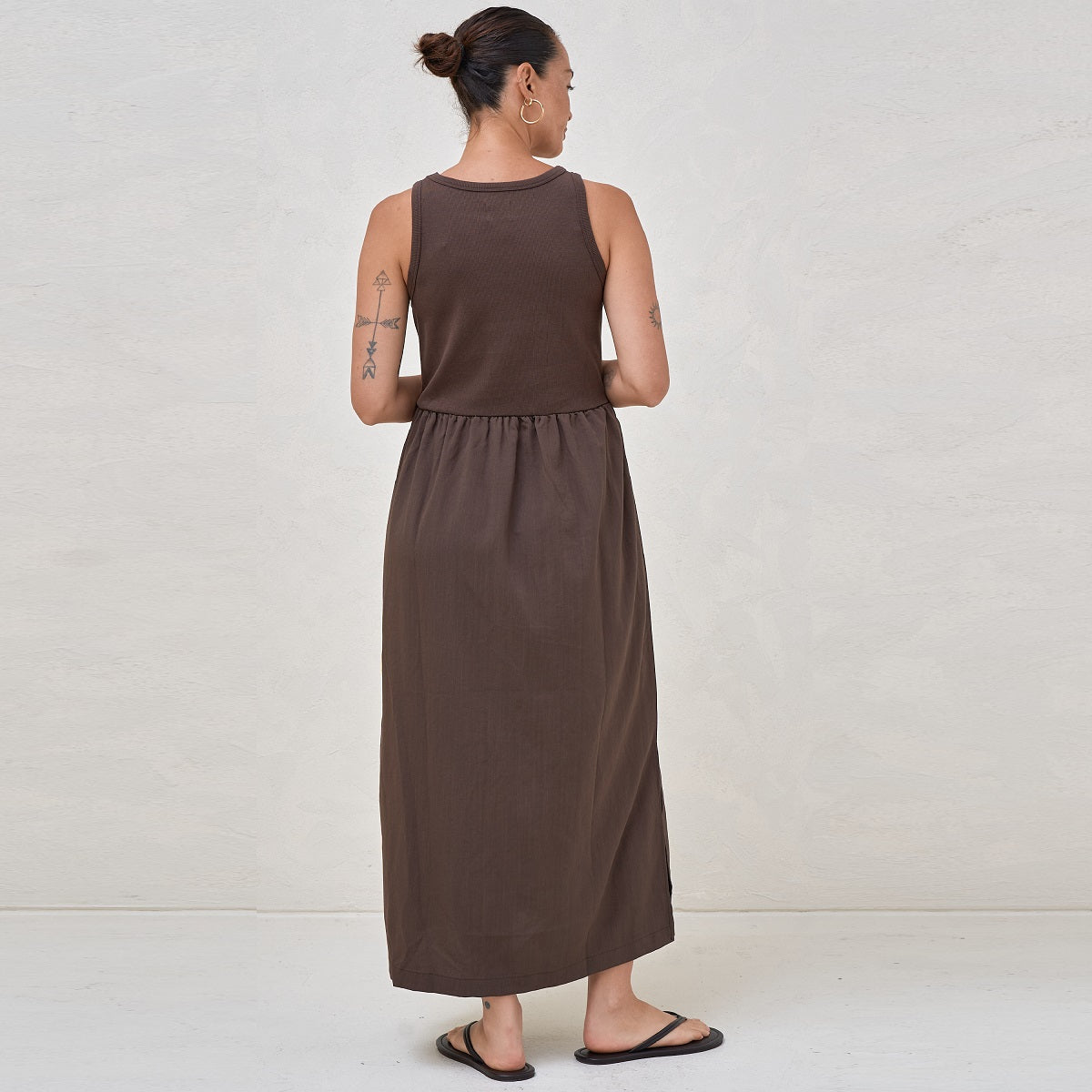 Chocolate Serenade Midi Dress