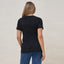 Black Bring It In Gathered Tee